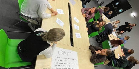 Powiększ grafikę: Uczniowie gdańskich szkół biorący udział w warsztatach EcoForum.